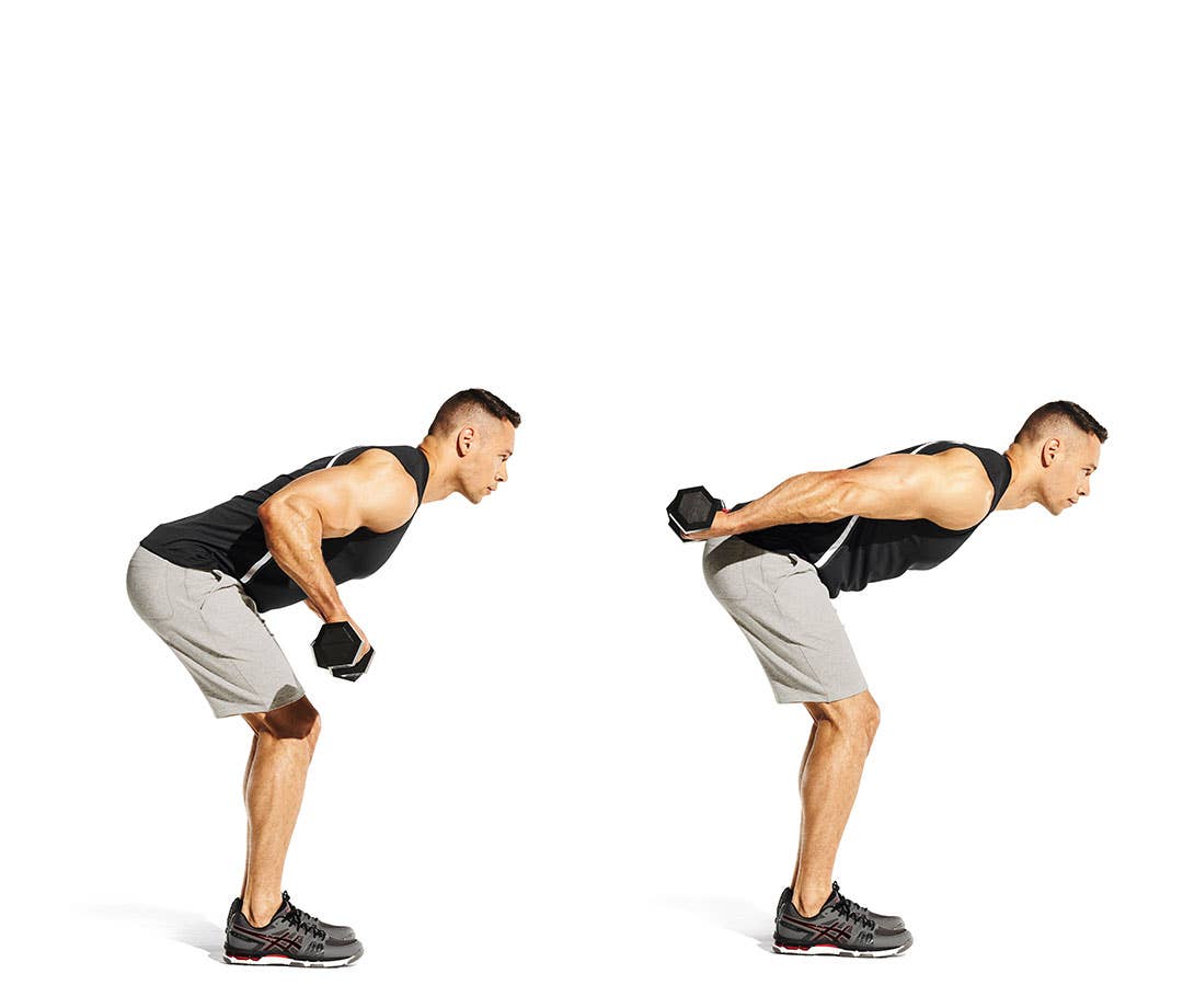 Standing Triceps Kickbacks With Pronated Grip